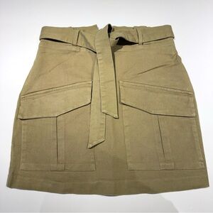 🛍️4 for 20$ / Zara Zippered Safari Skirt / Tan / XS